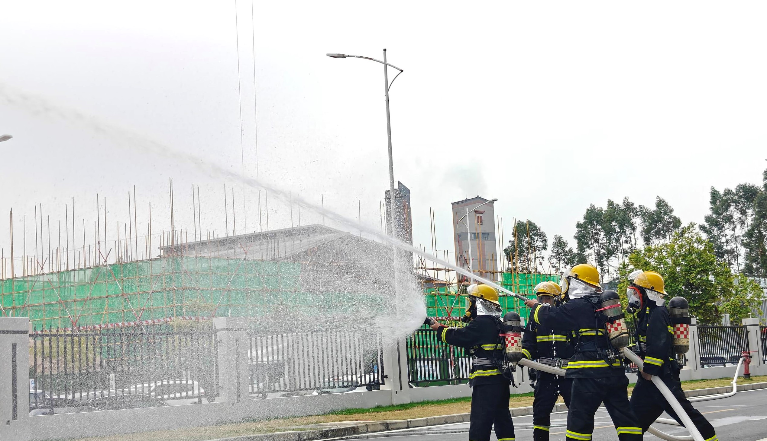 筑牢防火墙！太阳集团开展联合消防演习